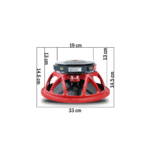 AUDiO-X FIGHTER-400 12-Inch High-Output Speaker | Y35 Magnet | 3″ Coil | 8Ω - Image 4