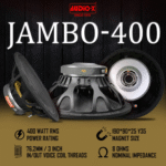 AUDiO-X Jambo-400 15-Inch Speaker – 400W RMS Power | Y35 Magnet | 3" Coil | 8-Ohm Impedance - Image 7